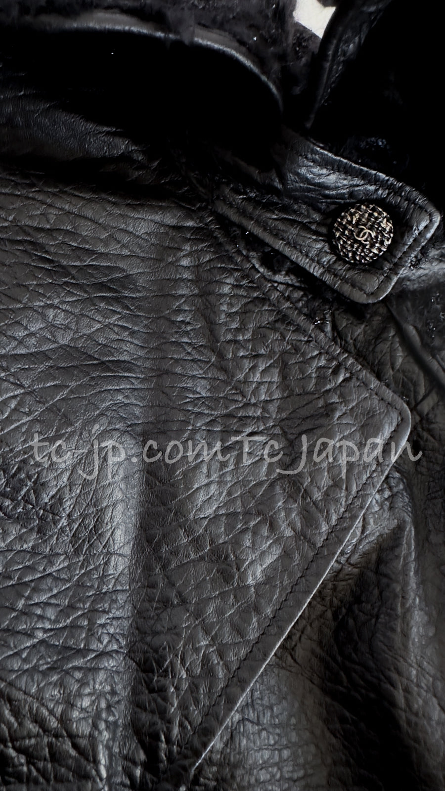 CHANEL 12A Black Motorcycle Lambskin Leather Jacket 38 40 シャネル ブラック モーターサイクル ラムスキン レザー ジャケット 即発