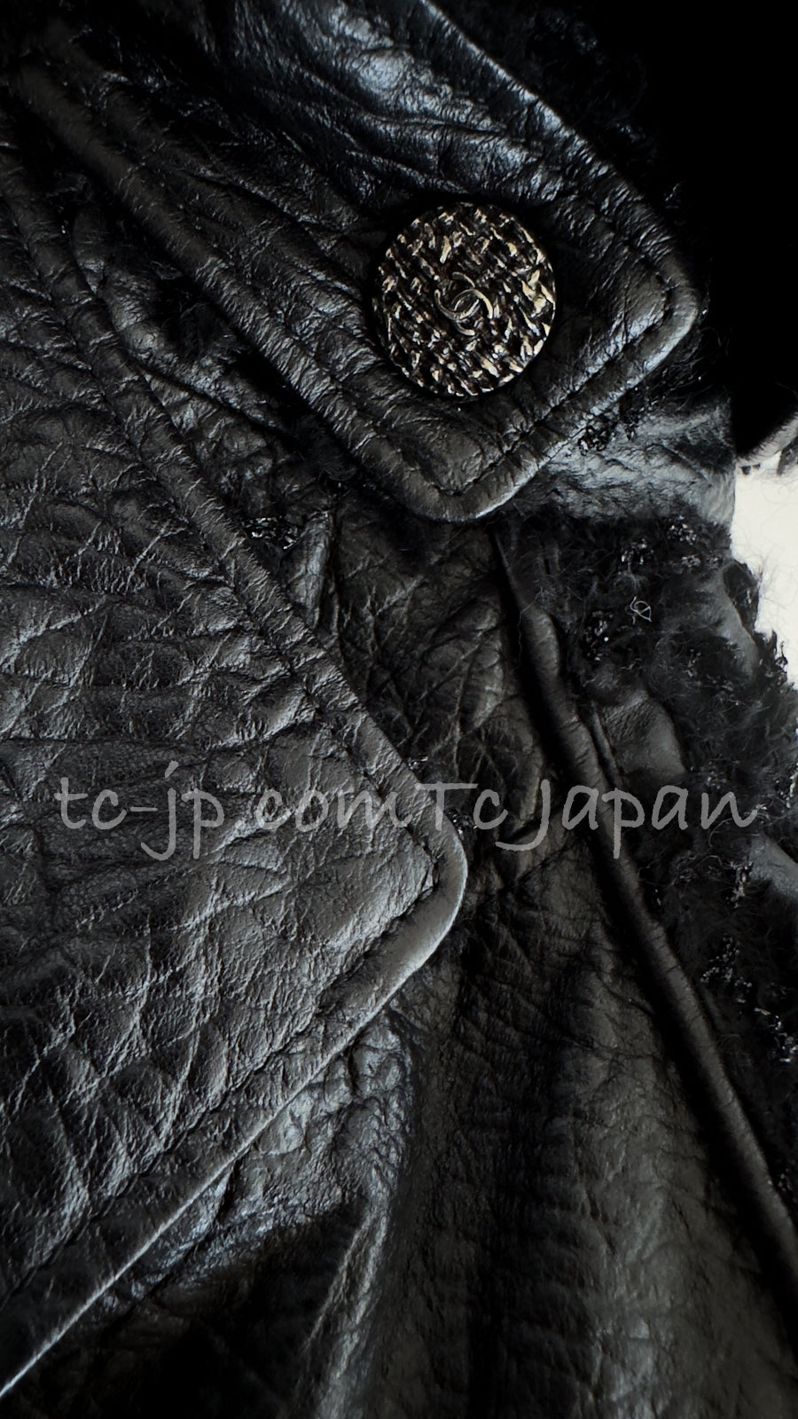 CHANEL 12A Black Motorcycle Lambskin Leather Jacket 38 40 シャネル ブラック モーターサイクル ラムスキン レザー ジャケット 即発