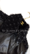 CHANEL 12A Black Motorcycle Lambskin Leather Jacket 38 40 シャネル ブラック モーターサイクル ラムスキン レザー ジャケット 即発