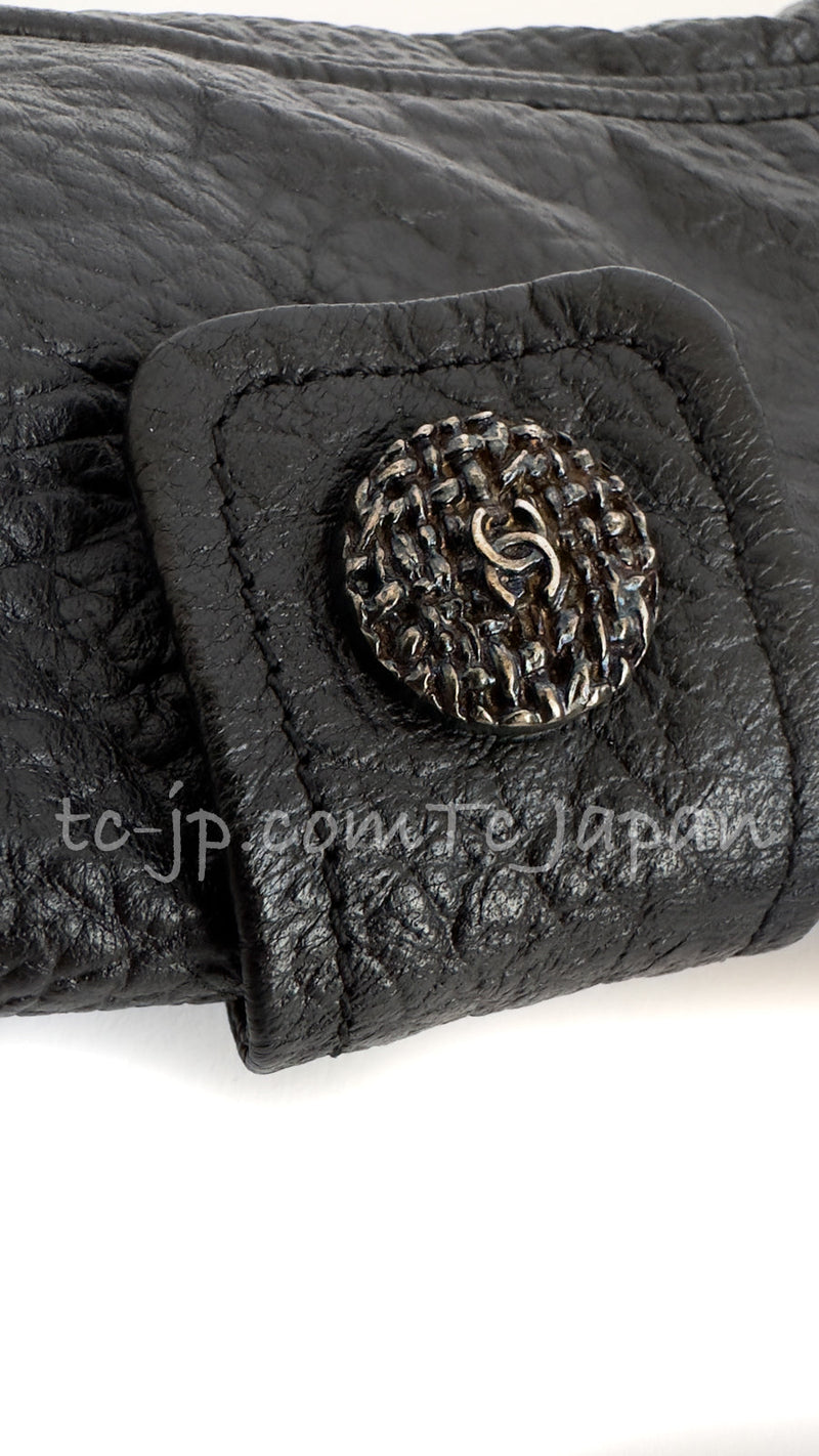 CHANEL 12A Black Motorcycle Lambskin Leather Jacket 38 40 シャネル ブラック モーターサイクル ラムスキン レザー ジャケット 即発