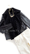 CHANEL 12A Black Motorcycle Lambskin Leather Jacket 38 40 シャネル ブラック モーターサイクル ラムスキン レザー ジャケット 即発
