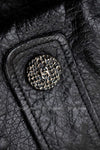 CHANEL 12A Black Motorcycle Lambskin Leather Jacket 38 40 シャネル ブラック モーターサイクル ラムスキン レザー ジャケット 即発