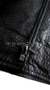 CHANEL 12A Black Motorcycle Lambskin Leather Jacket 38 40 シャネル ブラック モーターサイクル ラムスキン レザー ジャケット 即発