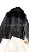 CHANEL 12A Black Motorcycle Lambskin Leather Jacket 38 40 シャネル ブラック モーターサイクル ラムスキン レザー ジャケット 即発