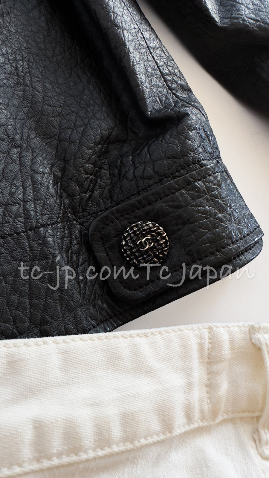 CHANEL 12A Black Motorcycle Lambskin Leather Jacket 38 40 シャネル ブラック モーターサイクル ラムスキン レザー ジャケット 即発