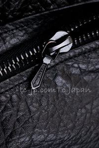 CHANEL 12A Black Motorcycle Lambskin Leather Jacket 38 40 シャネル ブラック モーターサイクル ラムスキン レザー ジャケット 即発