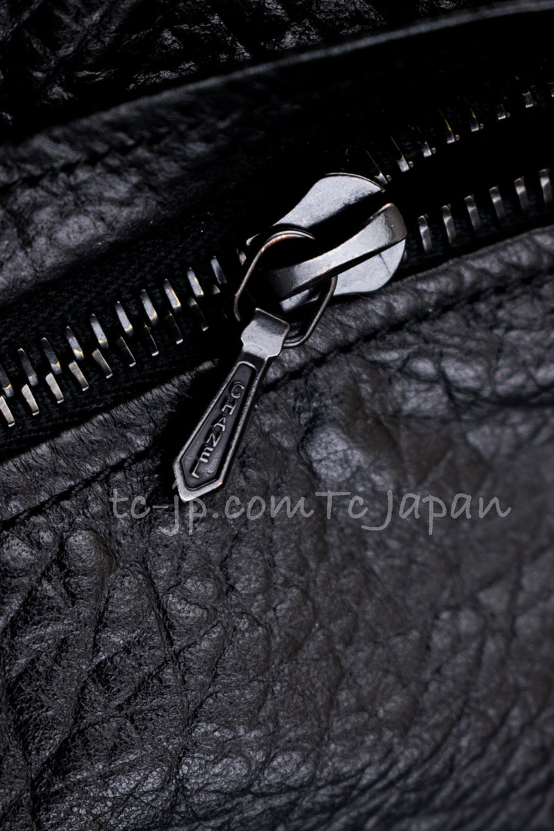 CHANEL 12A Black Motorcycle Lambskin Leather Jacket 38 40 シャネル ブラック モーターサイクル ラムスキン レザー ジャケット 即発