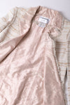 CHANEL 04S Ivory Beige Pink Cotton Tweed Coat 38 40 シャネル 生成り ベージュ ピンク コットン ツイード コート 即発