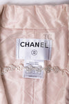 CHANEL 04S Ivory Beige Pink Cotton Tweed Coat 38 40 シャネル 生成り ベージュ ピンク コットン ツイード コート 即発
