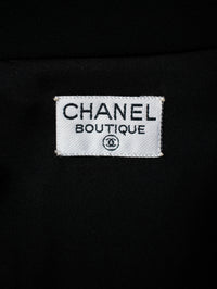 CHANEL 96A Vintage Black Wool Jacket Coat CC Gold Button 34 シャネル ヴィンテージ ブラック ウール ジャケット コート ココボタン 即発
