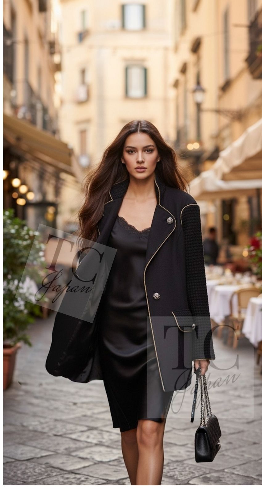 CHANEL 15PF Salzburg Black Wool Coat Gripoix Buttons 34 36 38 シャネル ザルツブルグ ブラック ウール コート グリポワ宝石ボタン 即発