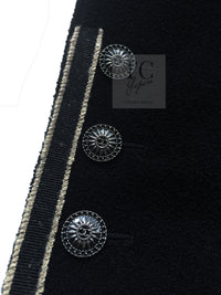 CHANEL 14C Black Stand Collar Wool Jacket Coat 38 シャネル ブラック スタンド襟 ウール ジャケット コート 即発