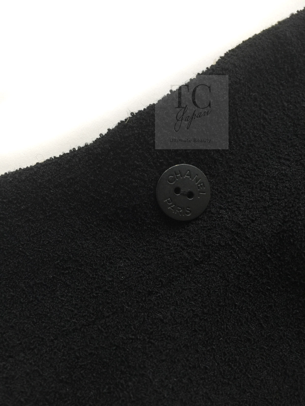 CHANEL 14C Black Stand Collar Wool Jacket Coat 38 シャネル ブラック スタンド襟 ウール ジャケット コート 即発