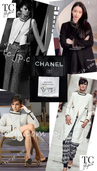 CHANEL 14C Black Stand Collar Wool Jacket Coat 38 シャネル ブラック スタンド襟 ウール ジャケット コート 即発