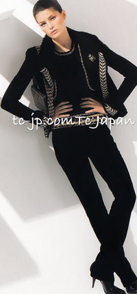 CHANEL 04A Ivory Black Wool 100% Tweed Coat 38 シャネル アイボリー ブラック ウール100% ツイード コート 即発