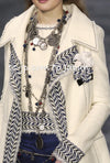 CHANEL 04A Ivory Black Wool 100% Tweed Coat 38 シャネル アイボリー ブラック ウール100% ツイード コート 即発