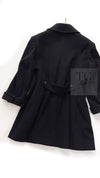 CHANEL 97A Vintage Black Cashmere 100 Double Jacket Coat 40 42 シャネル ヴィンテージ ブラック カシミア 100 ダブル ジャケット コート 即発
