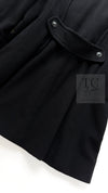 CHANEL 97A Vintage Black Cashmere 100 Double Jacket Coat 40 42 シャネル ヴィンテージ ブラック カシミア 100 ダブル ジャケット コート 即発