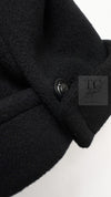 CHANEL 97A Vintage Black Cashmere 100 Double Jacket Coat 40 42 シャネル ヴィンテージ ブラック カシミア 100 ダブル ジャケット コート 即発