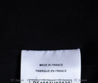 CHANEL 16B Black Zipper Wool Dress Coat 38 シャネル ブラック ジッパー ウール ドレープ ワンピース コート 即発