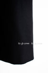 CHANEL 07A Black Wool Belt Coat 42 シャネル ブラック ウール ベルト付 コート 即発