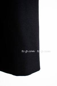CHANEL 07A Black Wool Belt Coat 42 シャネル ブラック ウール ベルト付 コート 即発
