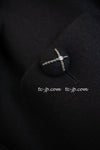 CHANEL 07A Black Wool Belt Coat 42 シャネル ブラック ウール ベルト付 コート 即発