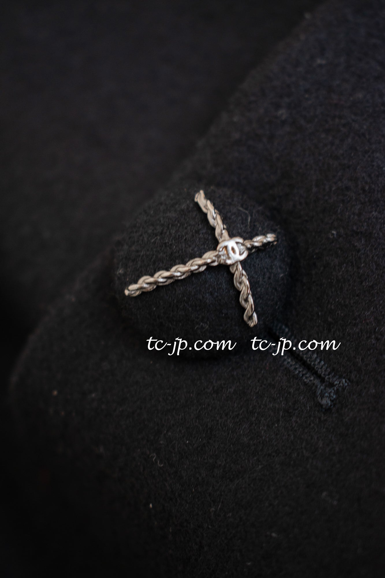 CHANEL 07A Black Wool Belt Coat 42 シャネル ブラック ウール ベルト付 コート 即発