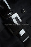 CHANEL 07A Black Wool Belt Coat 42 シャネル ブラック ウール ベルト付 コート 即発