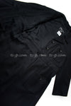 CHANEL 07A Black Wool Belt Coat 42 シャネル ブラック ウール ベルト付 コート 即発
