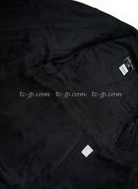 CHANEL 07A Black Wool Belt Coat 42 シャネル ブラック ウール ベルト付 コート 即発