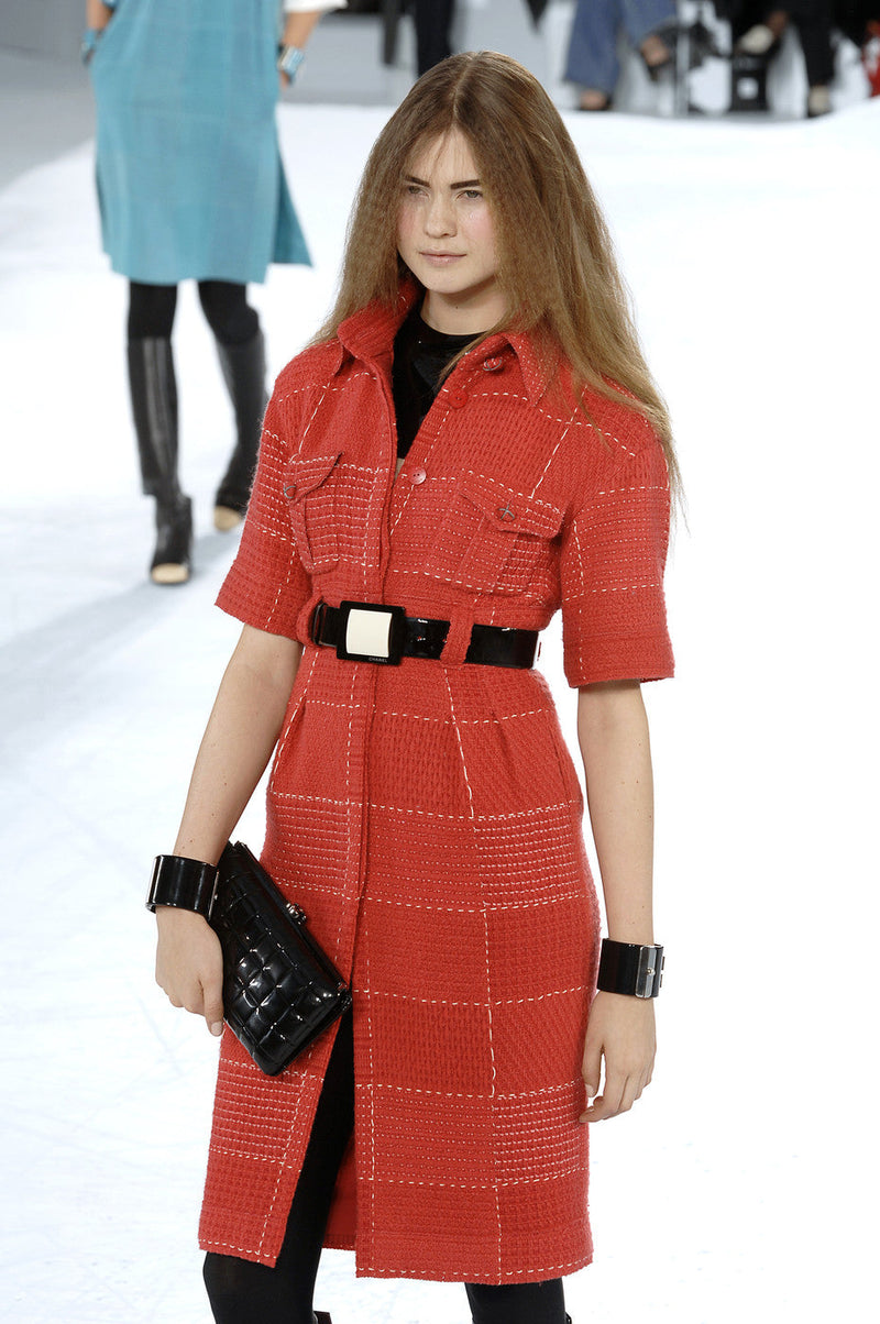 CHANEL 07A Black Wool Belt Coat 42 シャネル ブラック ウール ベルト付 コート 即発