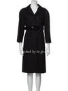 CHANEL 07A Black Wool Belt Coat 42 シャネル ブラック ウール ベルト付 コート 即発