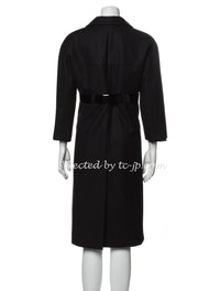 CHANEL 07A Black Wool Belt Coat 42 シャネル ブラック ウール ベルト付 コート 即発