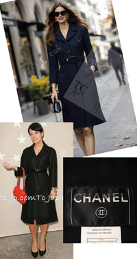 CHANEL 07A Black Wool Belt Coat 42 シャネル ブラック ウール ベルト付 コート 即発
