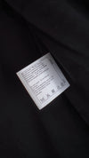 CHANEL 14B New NWT Black White Wool Silk Rama Tweed Long Jacket Coat 36 シャネル ブラック ホワイト ウール ラマ シルク ツイード コート 即発