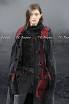 CHANEL 11A Red Black Wool Hooded Duffle Tweed Coat 38 44 46 シャネル レッド ブラック ウール フード ツイード コート 即発