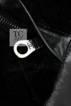 CHANEL 10A Black Leather Lambskin Coat Jacket 40 シャネル ブラック ラムスキン レザー コート ジャケット 即発