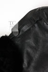 CHANEL 10A Black Leather Lambskin Coat Jacket 40 シャネル ブラック ラムスキン レザー コート ジャケット 即発