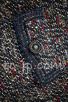CHANEL 12A Navy Multicolor Tweed Jacket Coat 40 42 シャネル ネイビー マルチカラー ツイード ジャケット コート 即発