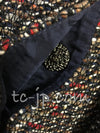 CHANEL 12A Navy Multicolor Tweed Jacket Coat 40 42 シャネル ネイビー マルチカラー ツイード ジャケット コート 即発