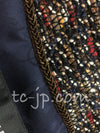 CHANEL 12A Navy Multicolor Tweed Jacket Coat 40 42 シャネル ネイビー マルチカラー ツイード ジャケット コート 即発