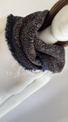 CHANEL 12A Navy Multicolor Tweed Jacket Coat 40 42 シャネル ネイビー マルチカラー ツイード ジャケット コート 即発