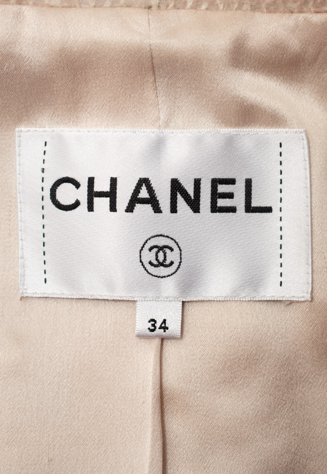 CHANEL 17A Pale Baby Pink Mohair Wool Jacket Coat 34 36 38 シャネル 軽くてふわふわ 淡い ベビーピンク モヘア ウール ジャケット コート 即発 - TC JAPAN