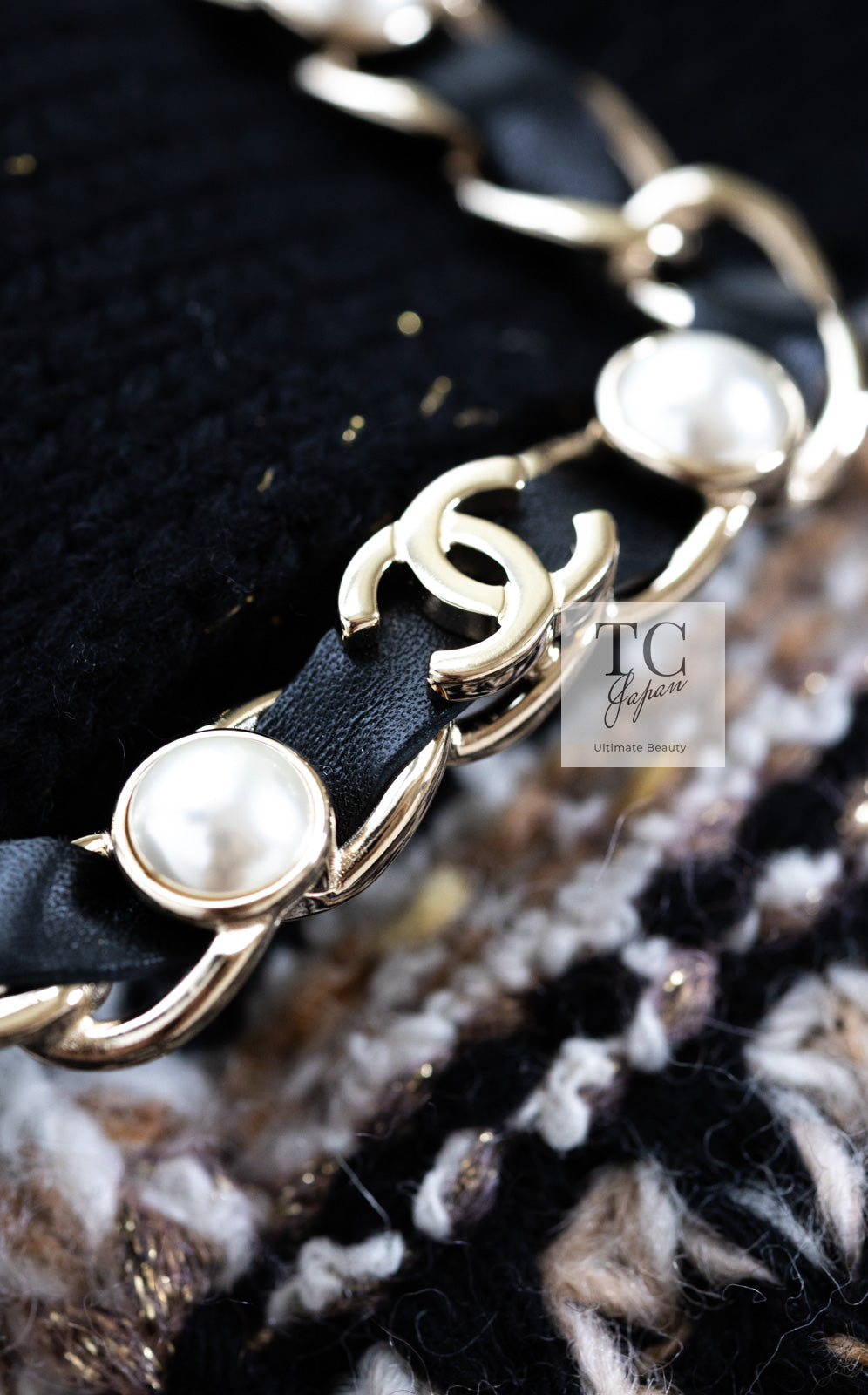 CHANEL 19A Black Brown Wool Alpaca Knit Long Cardigan Coat 42 44 46 シャネル ブラック ブラック ウール アルパカ ニット ロング カーディガン コート 即発