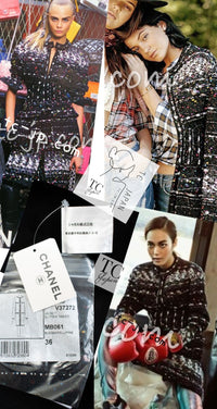 CHANEL 14A Black Multicolor Lesage Glitter Tweed Coat 36 シャネル ブラック マルチカラー ルサージュ ツイード コート 即発