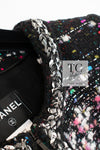 CHANEL 14A Black Multicolor Lesage Glitter Tweed Coat 38 シャネル ブラック マルチカラー ルサージュ ツイード コート 即発