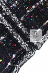 CHANEL 14A Black Multicolor Lesage Glitter Tweed Coat 38 シャネル ブラック マルチカラー ルサージュ ツイード コート 即発