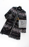 CHANEL 14A Black Multicolor Lesage Glitter Tweed Coat 38 シャネル ブラック マルチカラー ルサージュ ツイード コート 即発
