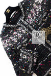 CHANEL 14A Black Multicolor Lesage Glitter Tweed Coat 38 シャネル ブラック マルチカラー ルサージュ ツイード コート 即発